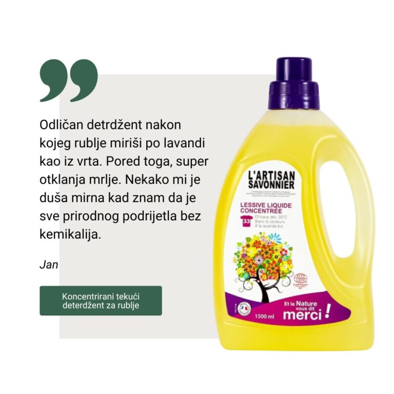 Koncentrirani tekući deterdžent za rublje