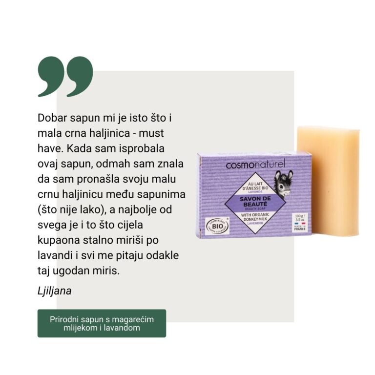 Prirodni sapun s magarećim mlijekom i lavandom